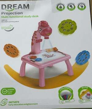 Dream Projection Multi-functional Study Desk Giraffe Drawing Projector Table